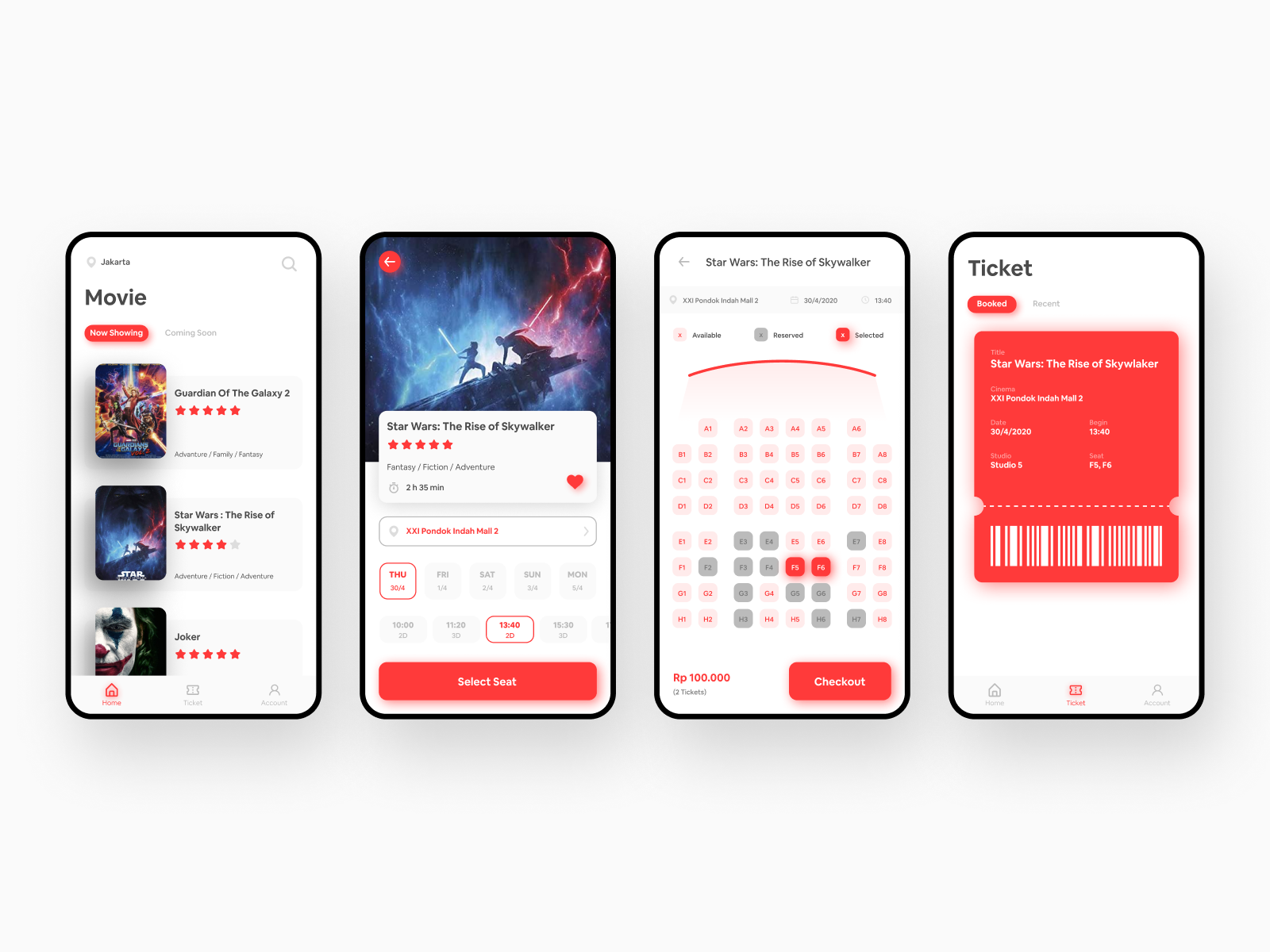 Cinema Ticket Booking - Design Exploration.png